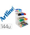 Rotulador artline supreme brush epfs pintura base de agua punta tipo pincel trazo fino expositor de 144