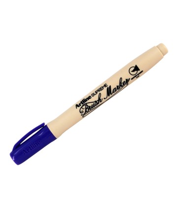 Rotulador artline supreme brush epfs pintura base de agua punta tipo pincel trazo fino purpura