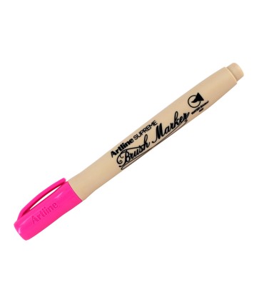 Rotulador artline supreme brush epfs pintura base de agua punta tipo pincel trazo fino rosa