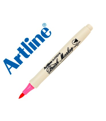 Rotulador artline supreme brush epfs pintura base de agua punta tipo pincel trazo fino rosa