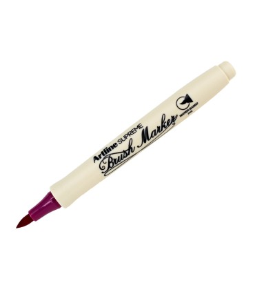 Rotulador artline supreme brush epfs pintura base de agua punta tipo pincel trazo fino magenta