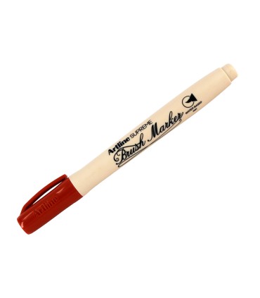 Rotulador artline supreme brush epfs pintura base de agua punta tipo pincel trazo fino marron