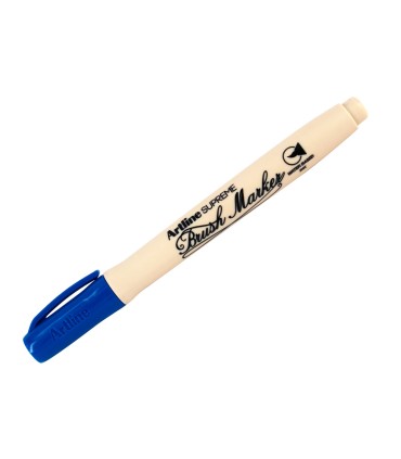 Rotulador artline supreme brush epfs pintura base de agua punta tipo pincel trazo fino azul ultramar