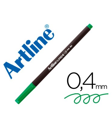 Rotulador artline supreme epfs200 fine liner punta de fibra verde manzana 04 mm