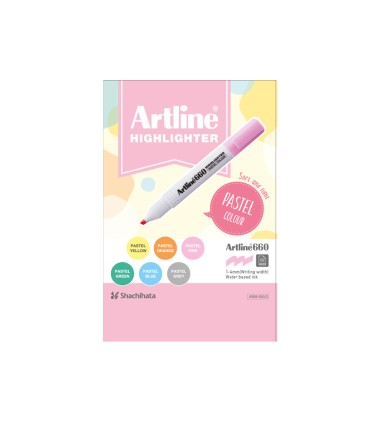 Rotulador artline fluorescente ek 660 colores pastel expositor de 36 unidades colores surtidos