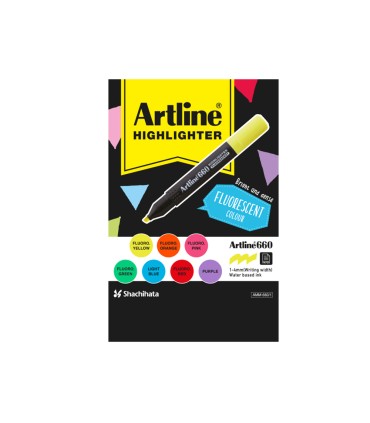 Rotulador artline fluorescente ek 660 expositor de 36 unidades colores surtidos