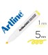 Rotulador artline fluorescente ek 660 amarillo pastel punta biselada