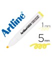 Rotulador artline fluorescente ek-660 amarillo pastel punta biselada