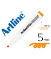 Rotulador artline fluorescente ek-660 naranja pastel punta biselada