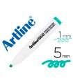 Rotulador artline fluorescente ek-660 verde pastel punta biselada