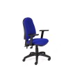 Silla rocada direccion sistema asincro con brazos color azul