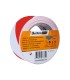 Cinta adhesiva tarifold seguridad para marcaje y senalizacion de suelo 33 mt x 50 mm color blanco rojo