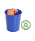 Papelera plastico archivo 2000 ecogreen 100 reciclada 18 litros color azul 290x310 mm