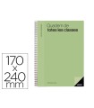 Cuaderno de todas las clases profesorado addittio 256 paginas dia pagina color verde 170x240 mm catalan