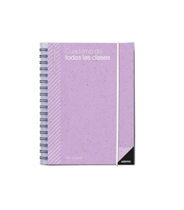 Cuaderno de todas las clases profesorado addittio 256 paginas dia pagina color verde 170x240 mm