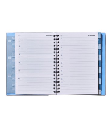 Cuaderno de todas las clases profesorado addittio 256 paginas dia pagina color verde 170x240 mm