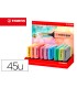 Rotulador stabilo boss fluorescente 70 pastel expositor de 45 unidades colores surtidos