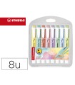 Rotulador stabilo fluorescente swing cool pastel estuche de 8 unidades colores surtidos