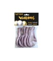 Globo 100% latex biodegradable rosa medianoche blister de 6 unidades