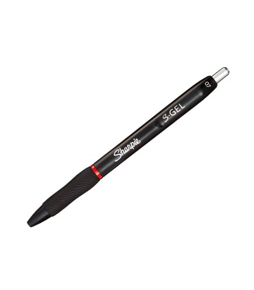 Boligrafo sharpie retractil tinta gel punta 07 mm color rojo