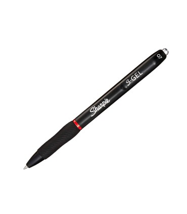 Boligrafo sharpie retractil tinta gel punta 07 mm color rojo