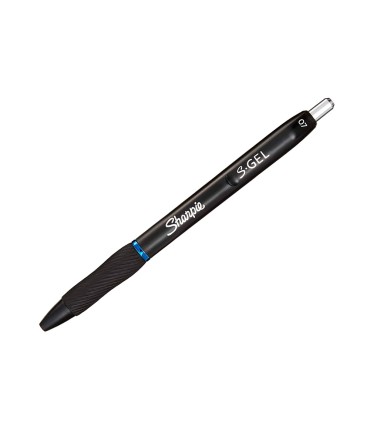 Boligrafo sharpie retractil tinta gel punta 07 mm color azul