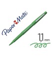 Rotulador paper mate flair original punta fibra verde