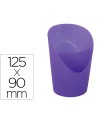 Cubilete portalapices esselte lavanda translucido plastico colour breeze redondo diametro 90 mm alto 125 mm