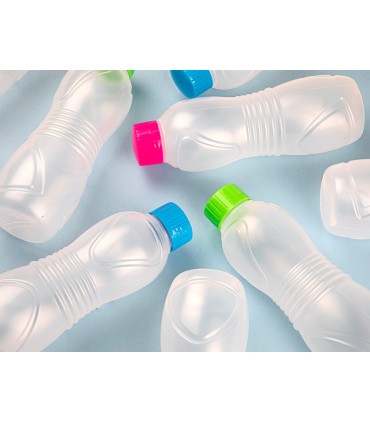 Botella plasticforte sport 100 reciclable con tapon de roscacapacidad 550 ml 70x70x210 mm