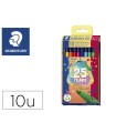 Rotulador staedtler triplus happy estuche de 10 unidades colores surtidos