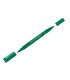 Rotulador q connect marcador permanente doble punta color verde 04 mm y 1 mm