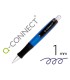 Boligrafo q connect premium retractil con sujecion de caucho color azul punta 1 mm