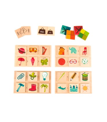 Juego didactico andreutoys atributos grandes y pequenos