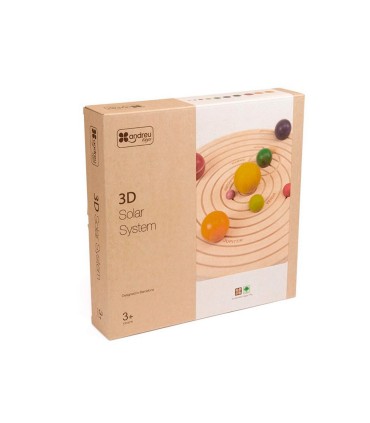 Juego didactico andreutoys sistema solar 3d madera