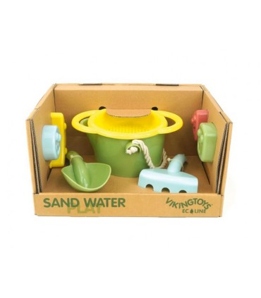 Set de playa vikingtoys ecoline ecologico y reciclable 7 piezas