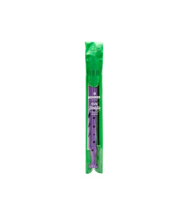 Flauta hohner 9508 color lavanda funda verde y transparente