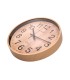 Reloj q connect de pared de plastico redondo 257 cm movimiento silencioso color madera natural