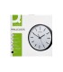 Reloj q connect de pared de plastico redondo 344 cm movimiento silencioso color negro