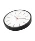 Reloj q connect de pared de plastico redondo 344 cm movimiento silencioso color negro