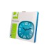 Reloj q connect de pared de plastico redondo 30 cm movimiento silencioso color azul