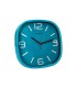 Reloj q connect de pared de plastico redondo 30 cm movimiento silencioso color azul