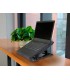 Soporte q connect para portatil hasta 17 ajustable 7 angulos diferentes color negro 260x280x60 mm