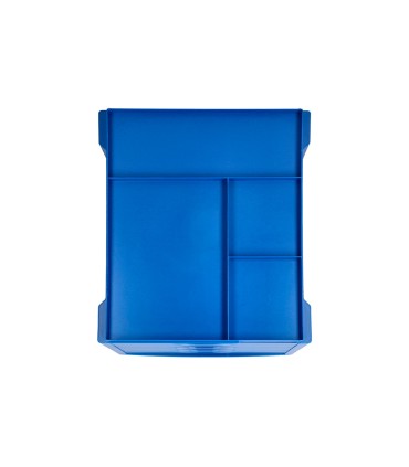 Fichero cajones de sobremesa q connect bandeja organizadora superior 6 cajones color azul opaco