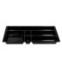 Bandeja organizadora q connect de cajones color negro 344x160x33 mm