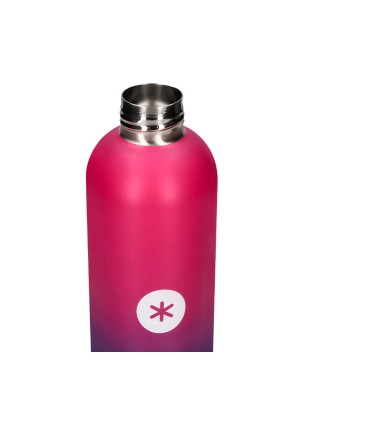 Botella portaliquidos antartik isotermica acero inoxidable libre de bpa colourful lila rosa 750 ml