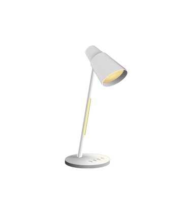 Lampara de oficina q connect sobremesa abs tactil 6w 32 led 330lm color blanco