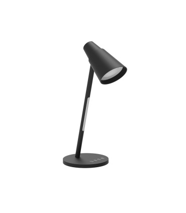 Lampara de oficina q connect sobremesa abs tactil 6w 32 led 330lm color negro