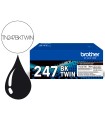 Toner brother tn247bk dcp-l3510cdw / hl-l3270cdw / mfc-l3710cw negro 3000 paginas pack 2 unidades