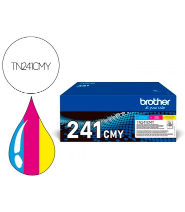 Toner brother tn241cmy hl3140 3170 3150 dcp9020 mfc9140 9330 9340 cian magenta yellow 1500 paginas