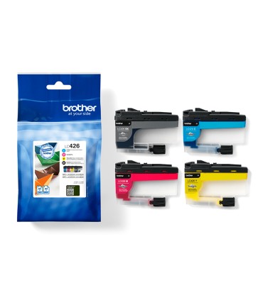 Ink jet brother lc426val mfcj4340dw 4540dw 4540dwxl pack 4 colores 3000 paginas negro y 1500 paginas